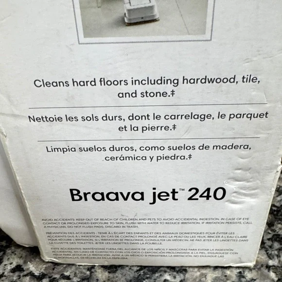 iRobot Braava jet 240 Mopping Robot - White with Blue Accents - Picture 9 of 14